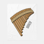 Afbeelding cartoon panpanningflut/panbuizen fleece deken (Voorkant)