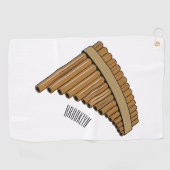 Afbeelding cartoon panpanningflut/panbuizen golfhanddoek (Horizontaal)