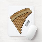 Afbeelding cartoon panpanningflut/panbuizen muismat (Met muis)