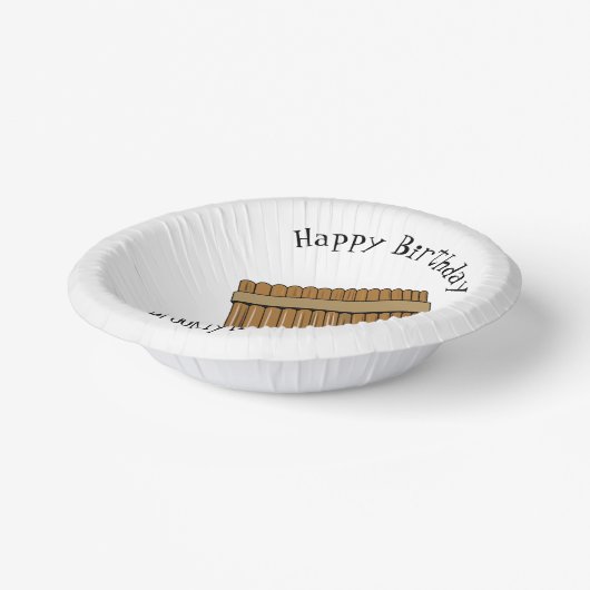 Afbeelding cartoon panpanningflut/panbuizen papieren kommen (Gebogen)