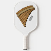 Afbeelding cartoon panpanningflut/panbuizen pickleball paddle (Achterkant)