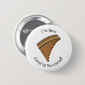 Afbeelding cartoon panpanningflut/panbuizen ronde button 5,7 cm (Voorkant /achterkant)