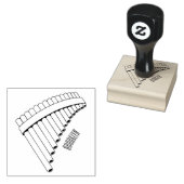 Afbeelding cartoon panpanningflut/panbuizen rubberstempel (Gestempeld)