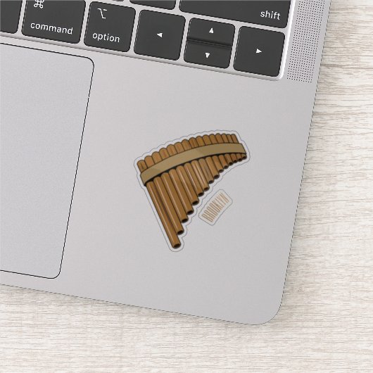 Afbeelding cartoon panpanningflut/panbuizen sticker (Detail)