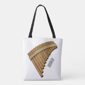 Afbeelding cartoon panpanningflut/panbuizen tote bag (Achterkant)