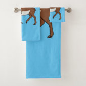 Afbeelding cartoon ronghorn antelope bad handdoek (Insitu)