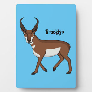 Afbeelding cartoon ronghorn antelope fotoplaat