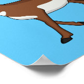 Afbeelding cartoon ronghorn antelope poster (Hoek)