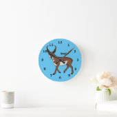 Afbeelding cartoon ronghorn antelope  ronde klok (Huis)