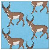 Afbeelding cartoon ronghorn antelope stof (Close Up)