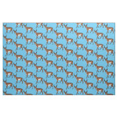 Afbeelding cartoon ronghorn antelope stof (Fat Quarter)