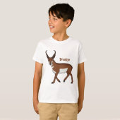 Afbeelding cartoon ronghorn antelope t-shirt (Voorkant volledig)