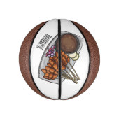 Afbeelding cartoon satay basketbal (Verticaal)