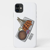 Afbeelding cartoon satay Case-Mate iPhone case (Achterkant)