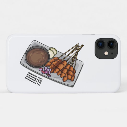 Afbeelding cartoon satay Case-Mate iPhone case (Achterkant (horizontaal))