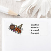 Afbeelding cartoon satay etiket (Insitu)