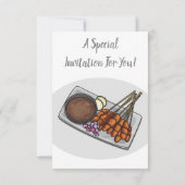 Afbeelding cartoon satay kaart (Achterkant)