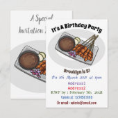 Afbeelding cartoon satay kaart (Voorkant / Achterkant)