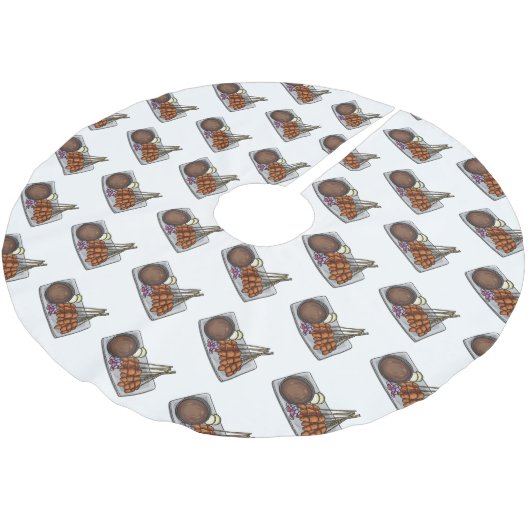 Afbeelding cartoon satay kerstboom rok (Gekanteld)