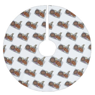 Afbeelding cartoon satay kerstboom rok