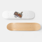 Afbeelding cartoon satay persoonlijk skateboard (Horizontaal)
