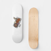 Afbeelding cartoon satay persoonlijk skateboard (Voorkant)