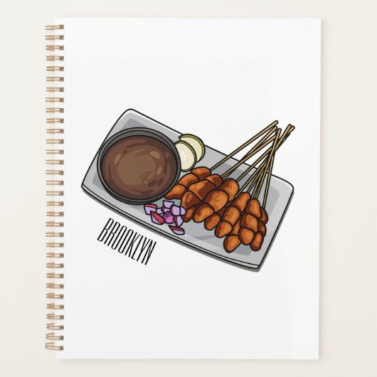 Afbeelding cartoon satay planner (Voorkant)