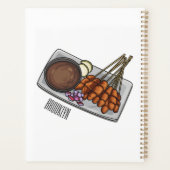 Afbeelding cartoon satay planner (Achterkant)
