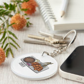 Afbeelding cartoon satay sleutelhanger (Voorkant Rechts)