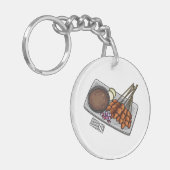 Afbeelding cartoon satay sleutelhanger (Voorkant Links)