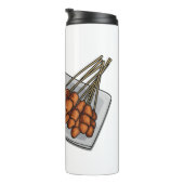 Afbeelding cartoon satay thermosbeker (Geroteerd rechts)