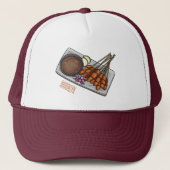 Afbeelding cartoon satay trucker pet (Voorkant)