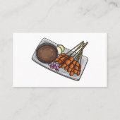 Afbeelding cartoon satay visitekaartje (Achterkant)