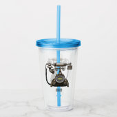 Afbeelding cartoon telefoon acryl drinkbeker (Voorkant)
