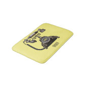 Afbeelding cartoon telefoon badmat (Gekanteld)