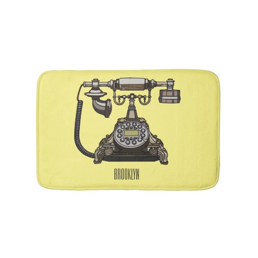 Afbeelding cartoon telefoon badmat (Voorkant)