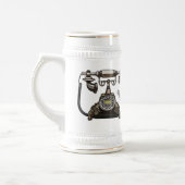 Afbeelding cartoon telefoon bierpul (Links)