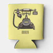 Afbeelding cartoon telefoon blikjeskoeler (Voorkant)