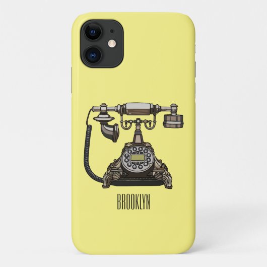 Afbeelding cartoon telefoon Case-Mate iPhone case (Achterkant)