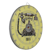 Afbeelding cartoon telefoon dartbord (Voorkant Links)