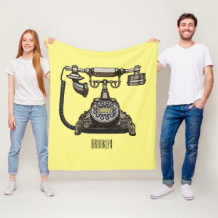Afbeelding cartoon telefoon fleece deken