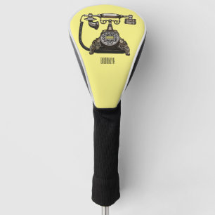 Afbeelding cartoon telefoon golfheadcover
