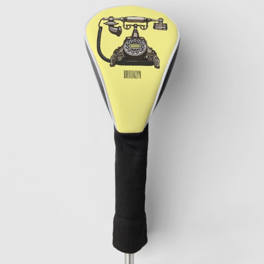 Afbeelding cartoon telefoon golfheadcover (Voorkant)