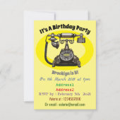 Afbeelding cartoon telefoon kaart (Voorkant)