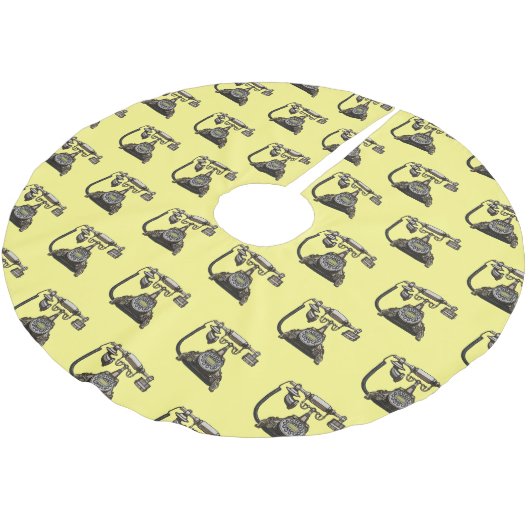 Afbeelding cartoon telefoon kerstboom rok (Gekanteld)