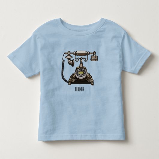 Afbeelding cartoon telefoon kinder shirts (Voorkant)