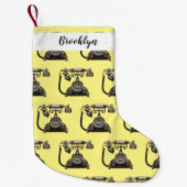 Afbeelding cartoon telefoon kleine kerstsok (Voorkant)