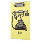 Afbeelding cartoon telefoon klembord (Links)