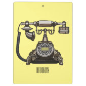 Afbeelding cartoon telefoon klembord (Achterkant)