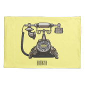 Afbeelding cartoon telefoon kussensloop (Achterkant)